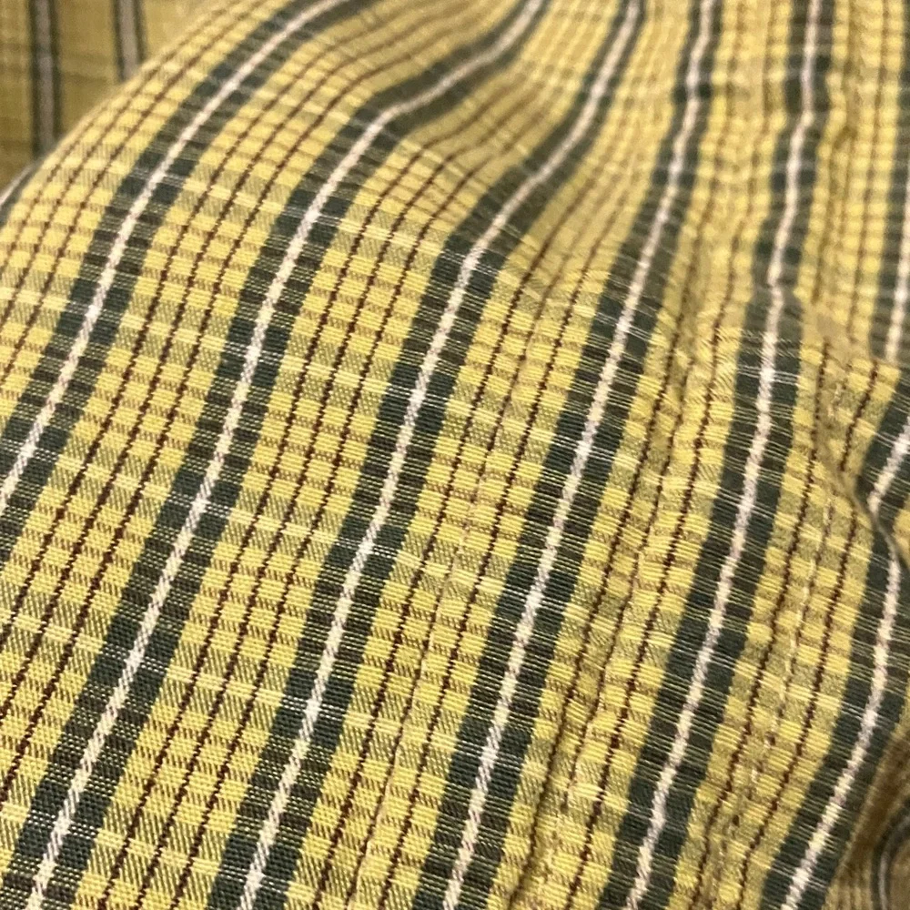 Levi's Yellow-Green Striped Square-Neck Blouse - Picture 3 of 9